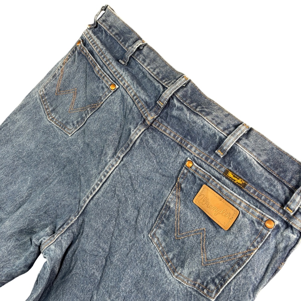 Wrangler‎ Cowboy Cut Slim Fit Jeans Mens 39x32 Blue Denim Western Rodeo Workwear